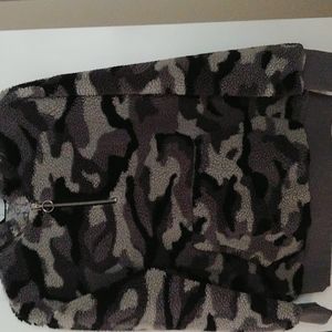 Camouflage Fuzzy Jacket